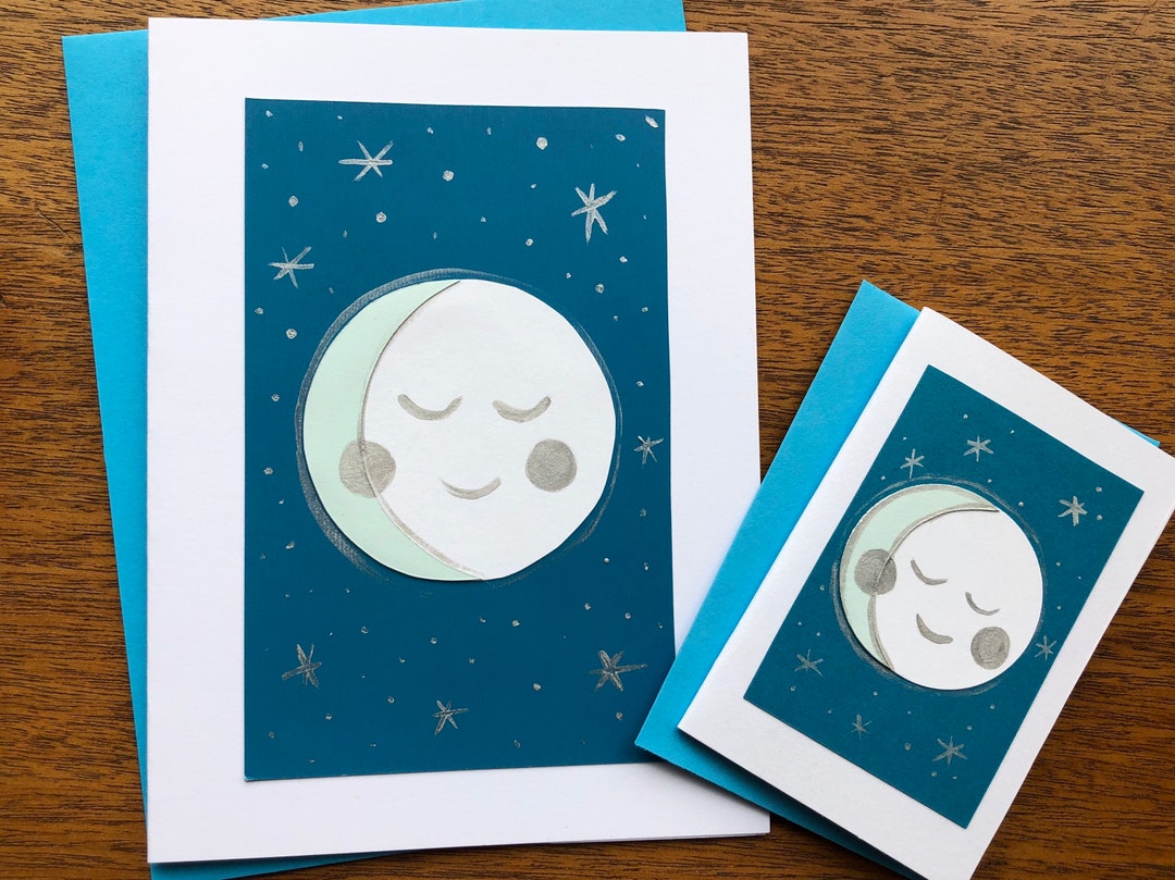 Moonbeam Handmade Note Cards - Etsy