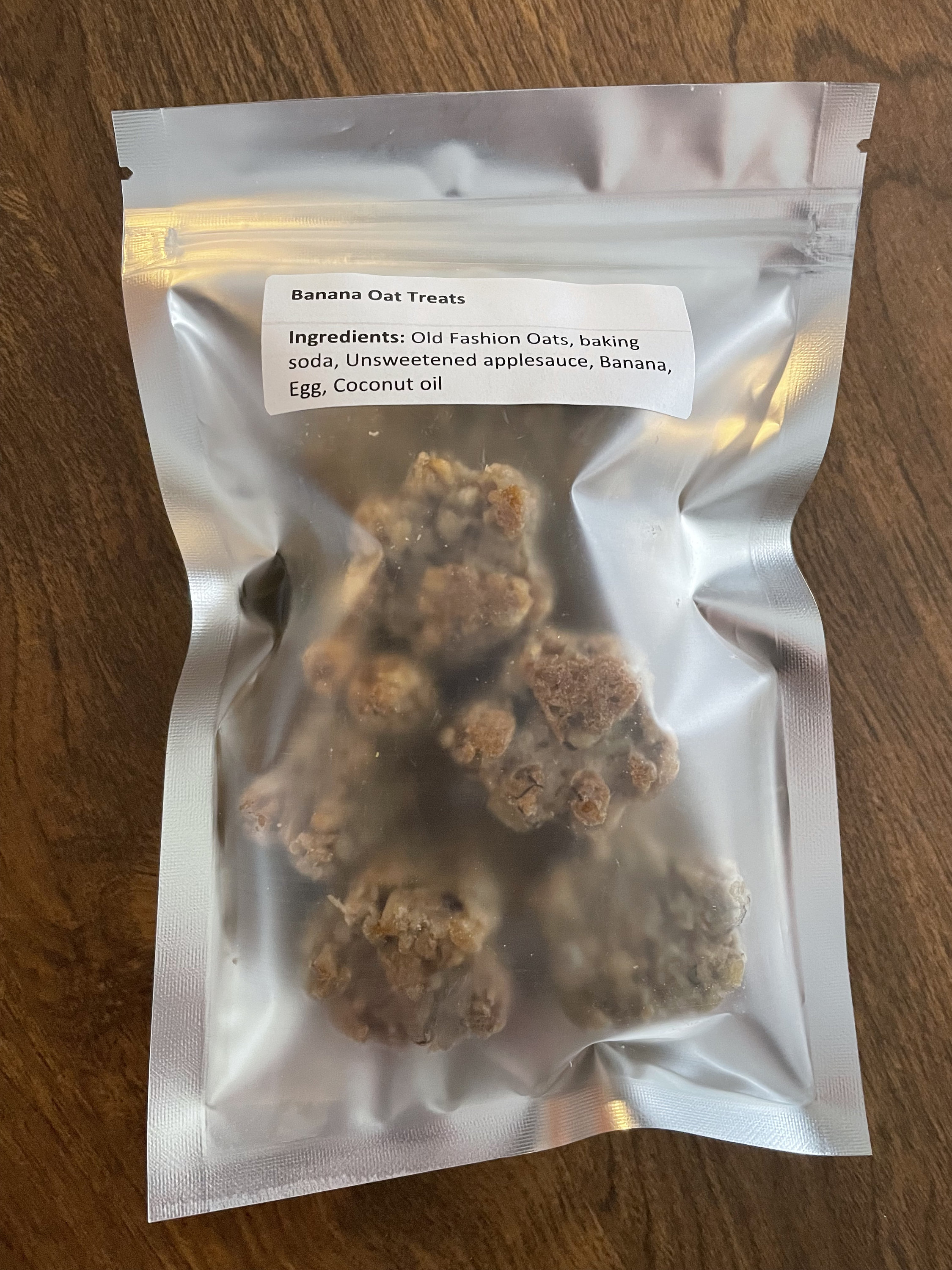View of Banana Oat Dog Treats - Etsy