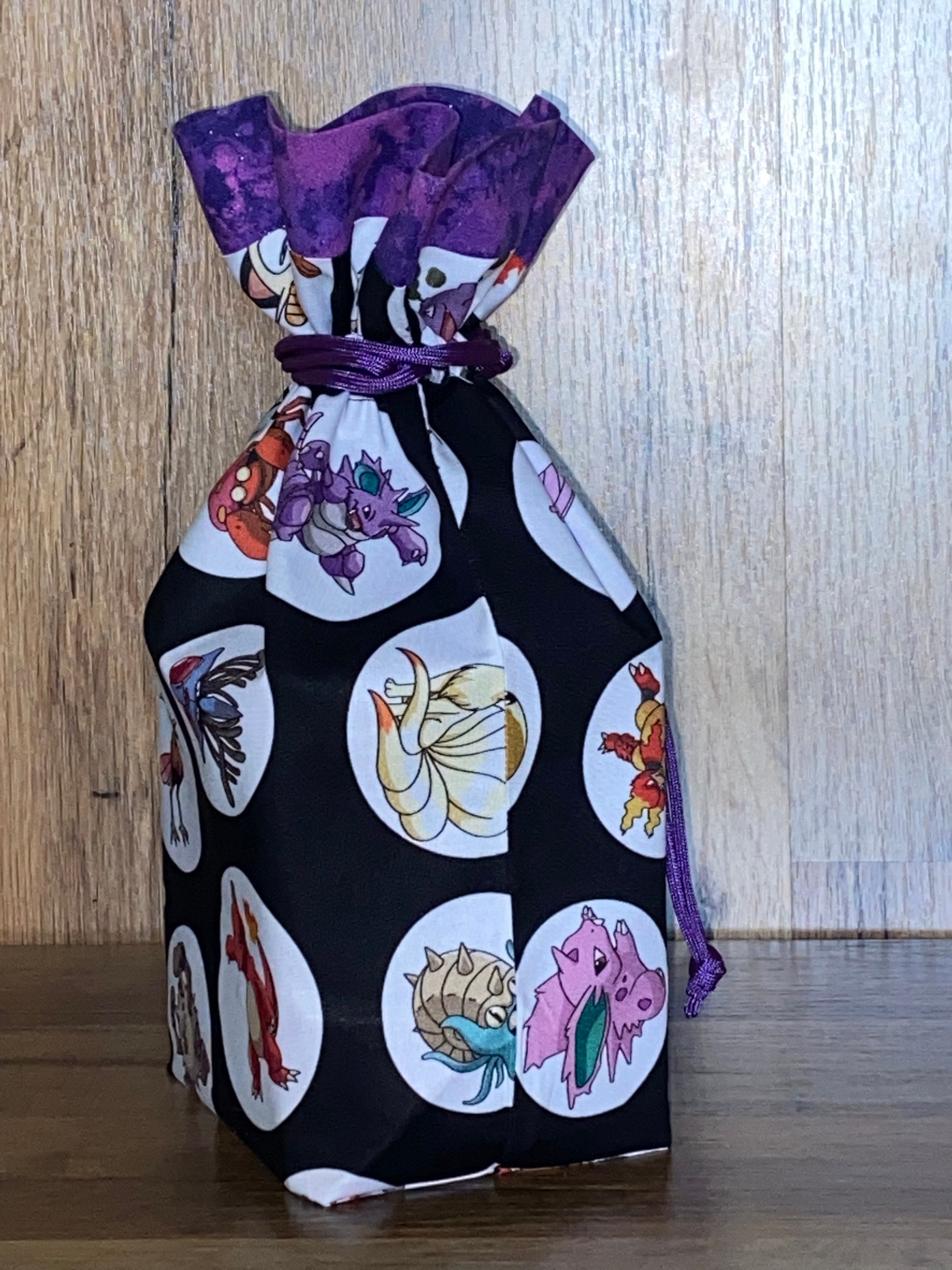 Fabric Gift Bag Pokemon gift bag Reusable fabric drawstring Etsy