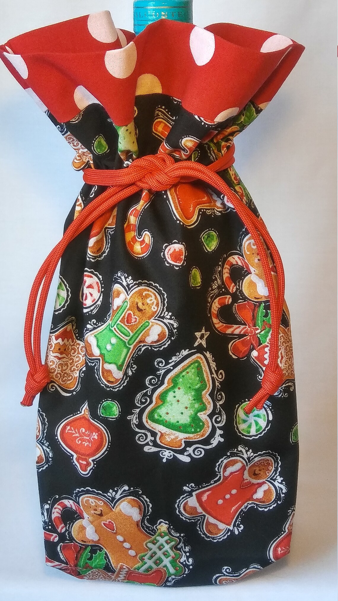 Fabric Gift Bag Christmas fabric gift bag Reusable Etsy