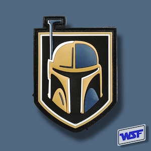 Golden Fett - PVC Tactical Morale Patch - NHL VGK Vegas Knights Hockey gift idea