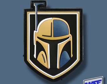 Golden Fett - PVC Tactical Morale Patch - NHL VGK Vegas Knights Hockey gift idea