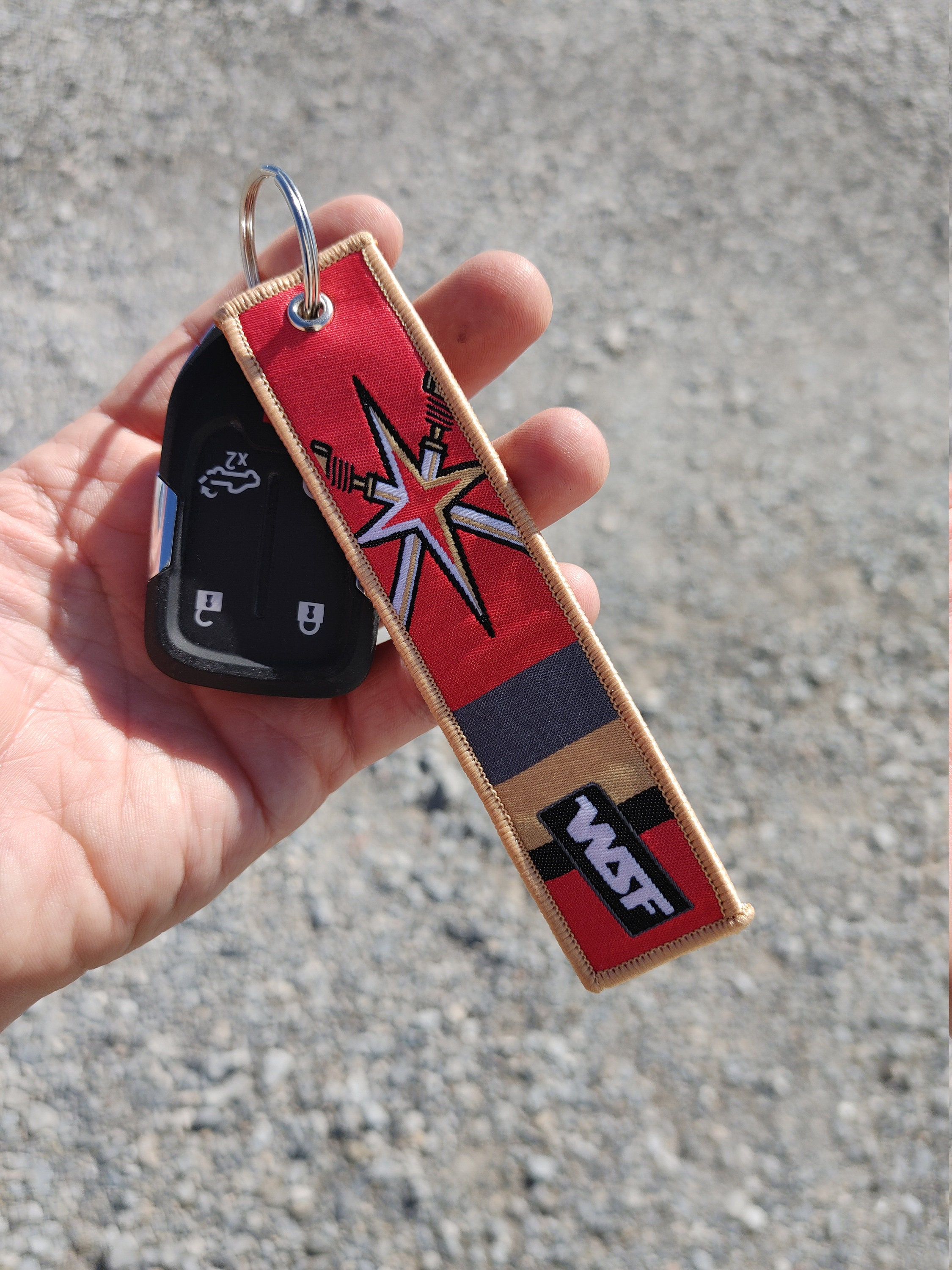 DIY Vegas Golden Knights Keychains