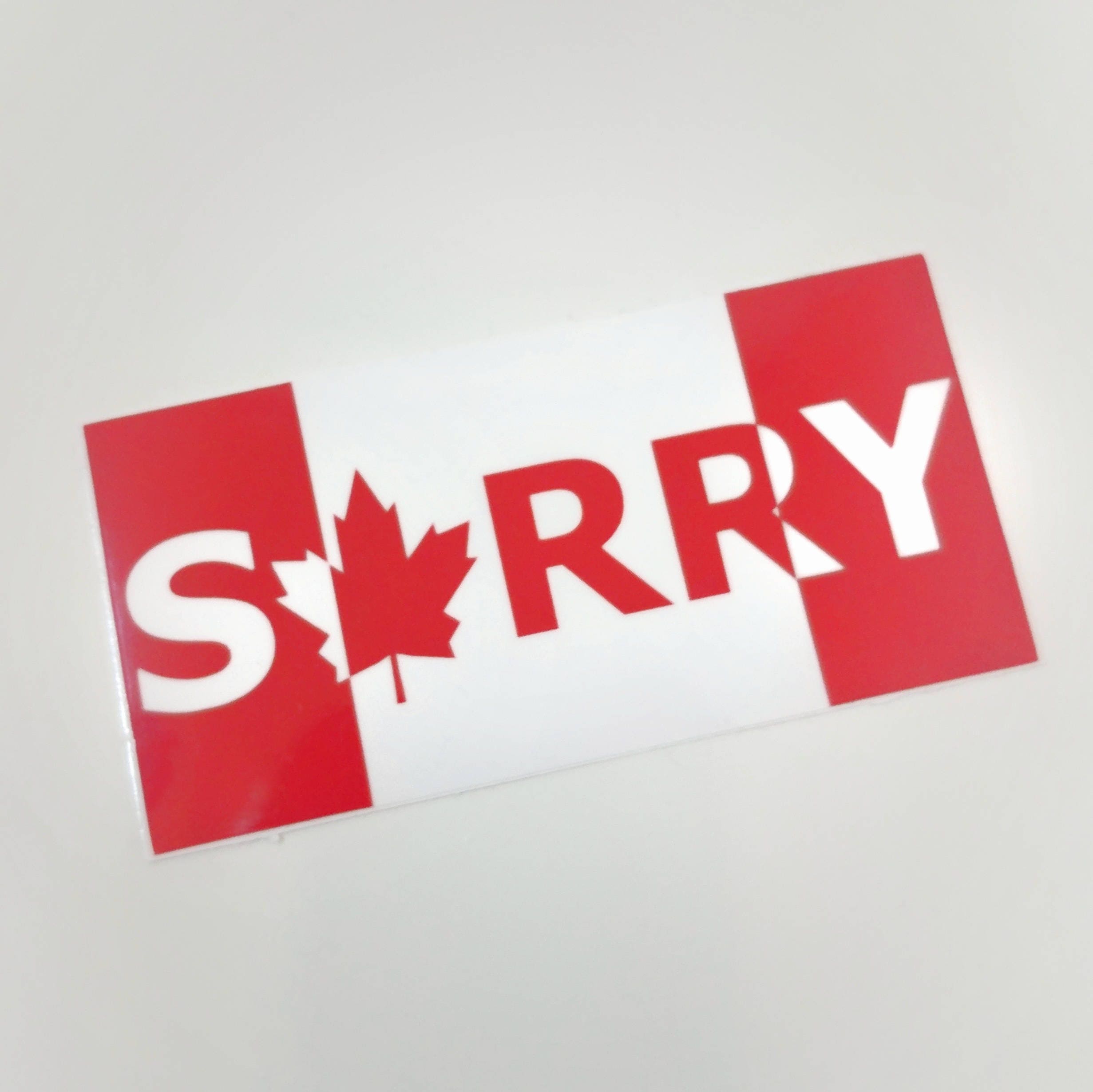 Sorry Canada Sticker