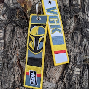 VGK Vegas Knights - Llavero con etiqueta de equipaje de vuelo de Star Wars, regalo de viaje