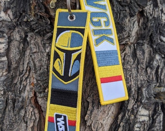VGK Vegas Knights - Keychain Luggage Flight Tag Star wars Travel Gift