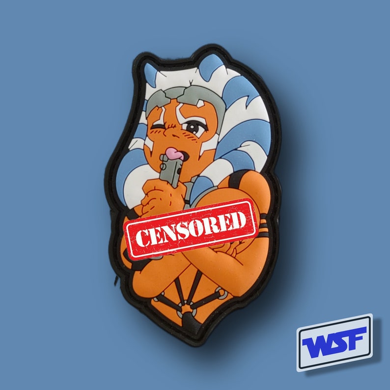 Master Ahsoka Tano Lightsaber PVC Tactical Morale Patch Unique Star Wars Anakin Inspired Anime Lewd Gift image 1