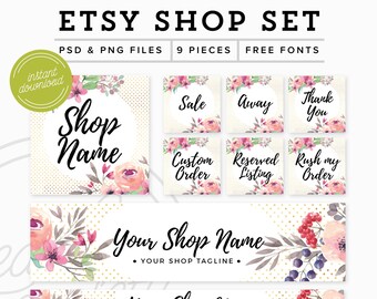 Branding Templates &amp; Printables crafted with by FearlessConfetti