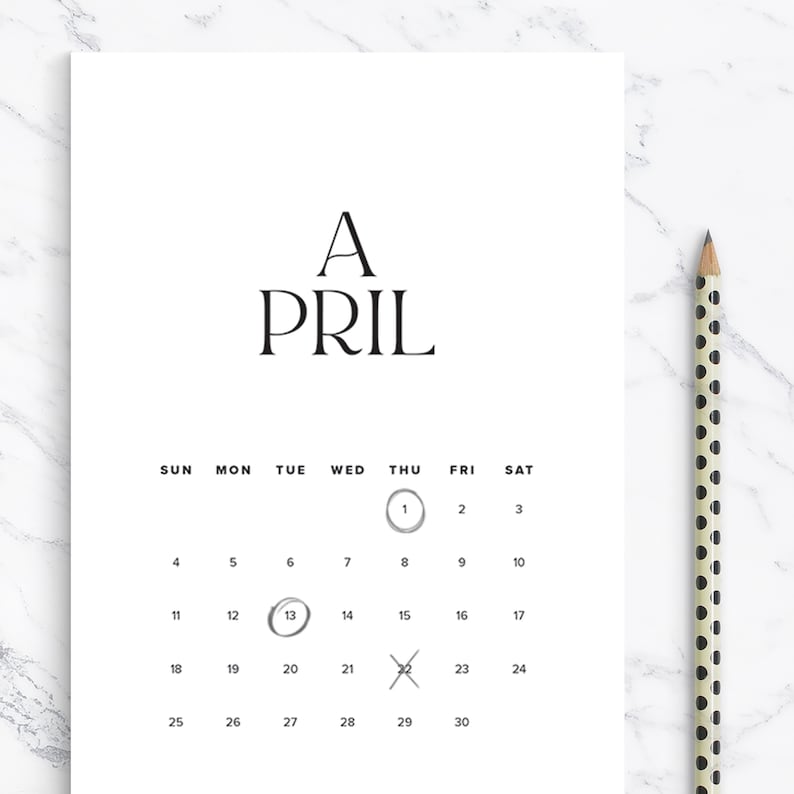 Classy Calendar 2021 Printable Planner Elegant Calendar | Etsy