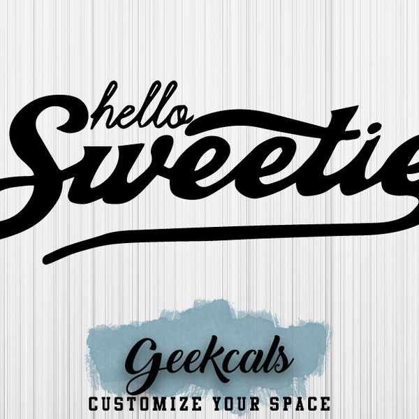Doctor Who Hello Sweetie Custom Vinyl Dr Who Decal