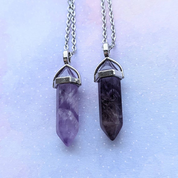 Amethyst Spiral Wrapped Necklace | Earthbound Trading Co.