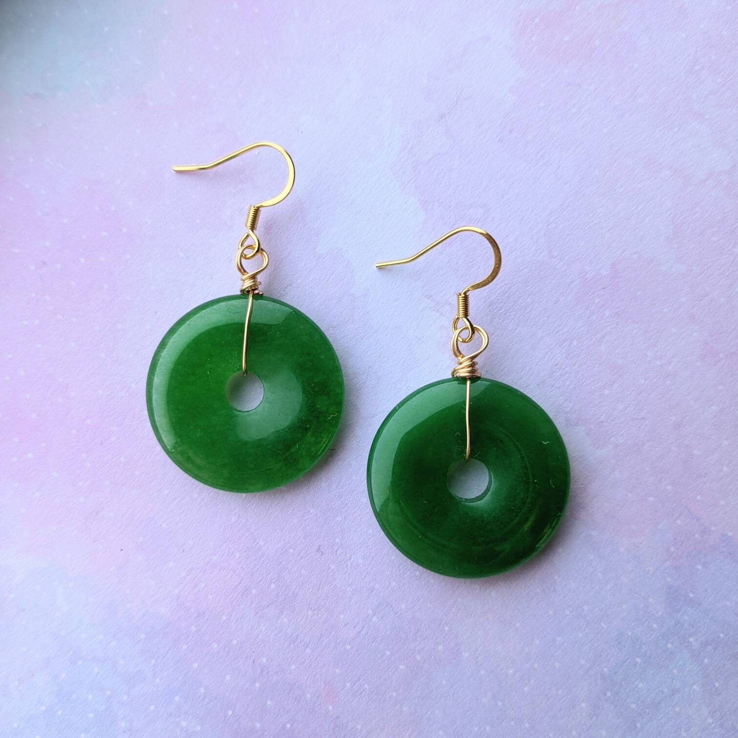Jade earrings cheap