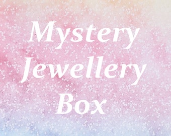 Gemstone Surprise Mystery Box, Bijoux lucky dip ba, Boucles d’oreilles semi-précieuses, collier.