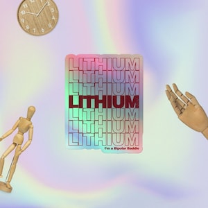 Lithium Holographic sticker