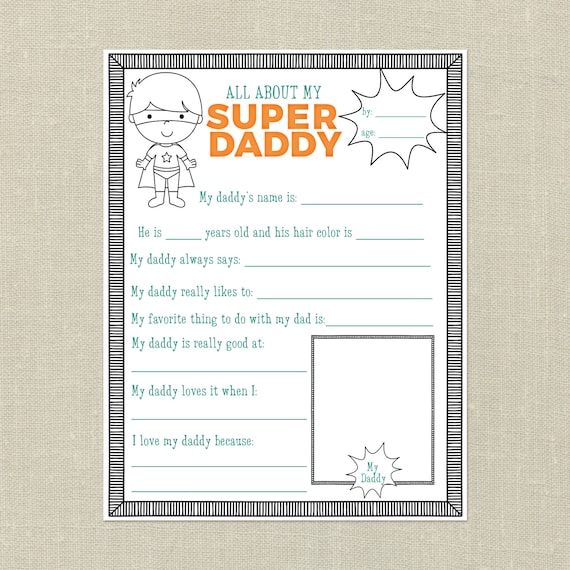 Fathers Working day Printable Reward---All Regarding My Daddy and All Around My Grandpa, Questionnaire, Job interview, Tremendous Hero, Tremendous Daddy, Reward for Father picture relating to All About Daddy Printable referred to as Fathers Working day Printable Reward---All Concerning My Daddy and All Pertaining to My Grandpa, Questionnaire, Job interview, Tremendous Hero, Tremendous Daddy, Present for Father