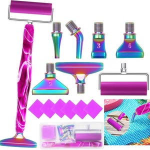 Resin Diamond Painting Pen Kit, Ergonomic Multi-Placer Drill Tool, Metal Screw Tips