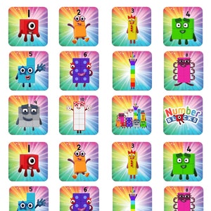 Numberblocks Birthday Welcome Sign Party Printable In 3 Sizes Etsy