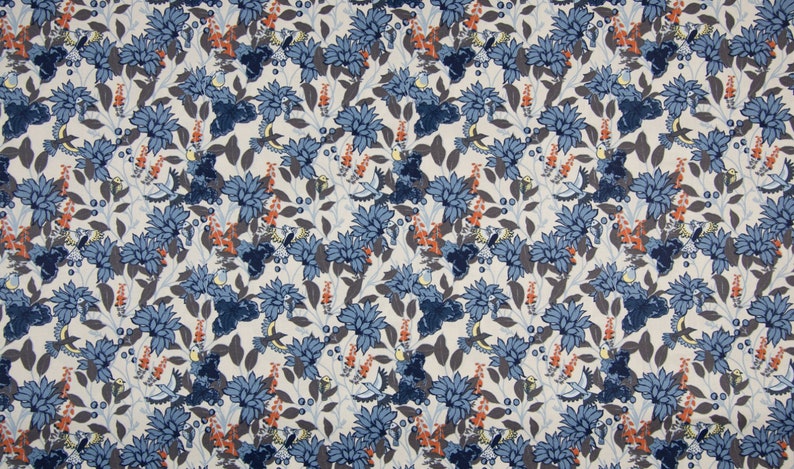 Coupon poplin floral fabric 50x75cm