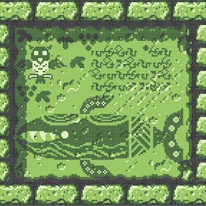 May include: A green pixelated image of an owl, a fish, and a boat with text that reads "rarely seen, only in dreams, and never in the real world".