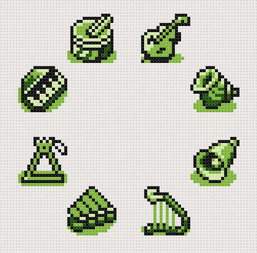 Instruments of the Sirens Cross Stitch Pattern the Legend of Etsy