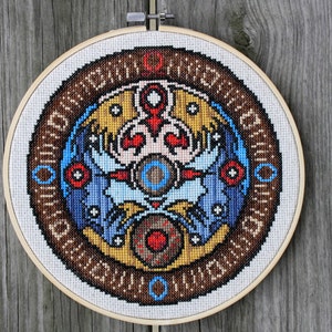 Zelda: Majora's Mask Clock Face - Cross Stitch Pattern