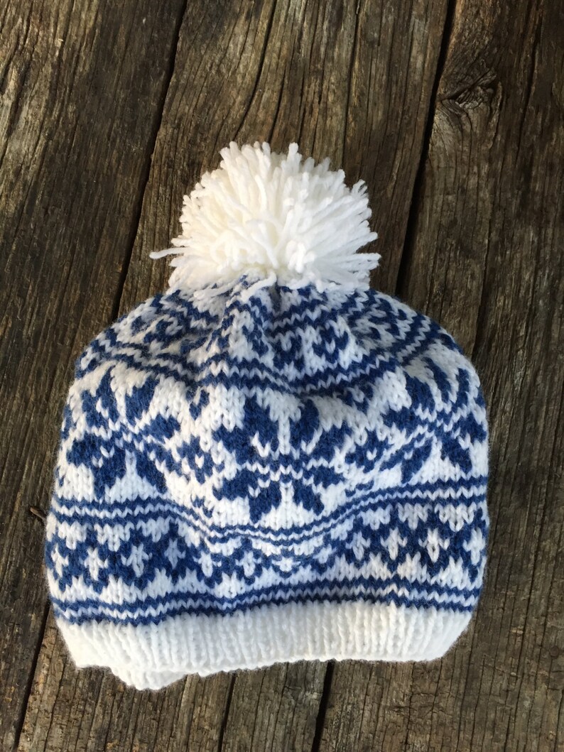 Handmade Norwegian Nordic Ski Hat. Wool Yarn. Great Winter | Etsy