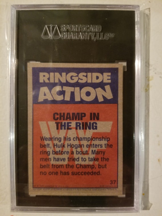 1987 Topps WWF Wrestlemania "Champ in the Ring" 