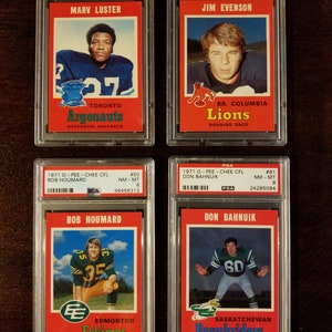 ¡Conjunto parcial OPC CFL 1971! ¡37 tarjetas clasificadas por PSA!