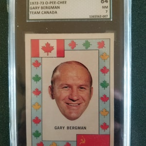 1972 opc Eishockey Team Canada GARY BERGMAN sgc 7 einlegen