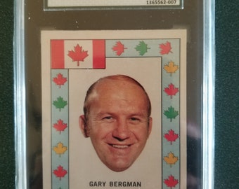 1972 opc hockey Team Canada insert GARY BERGMAN sgc 7