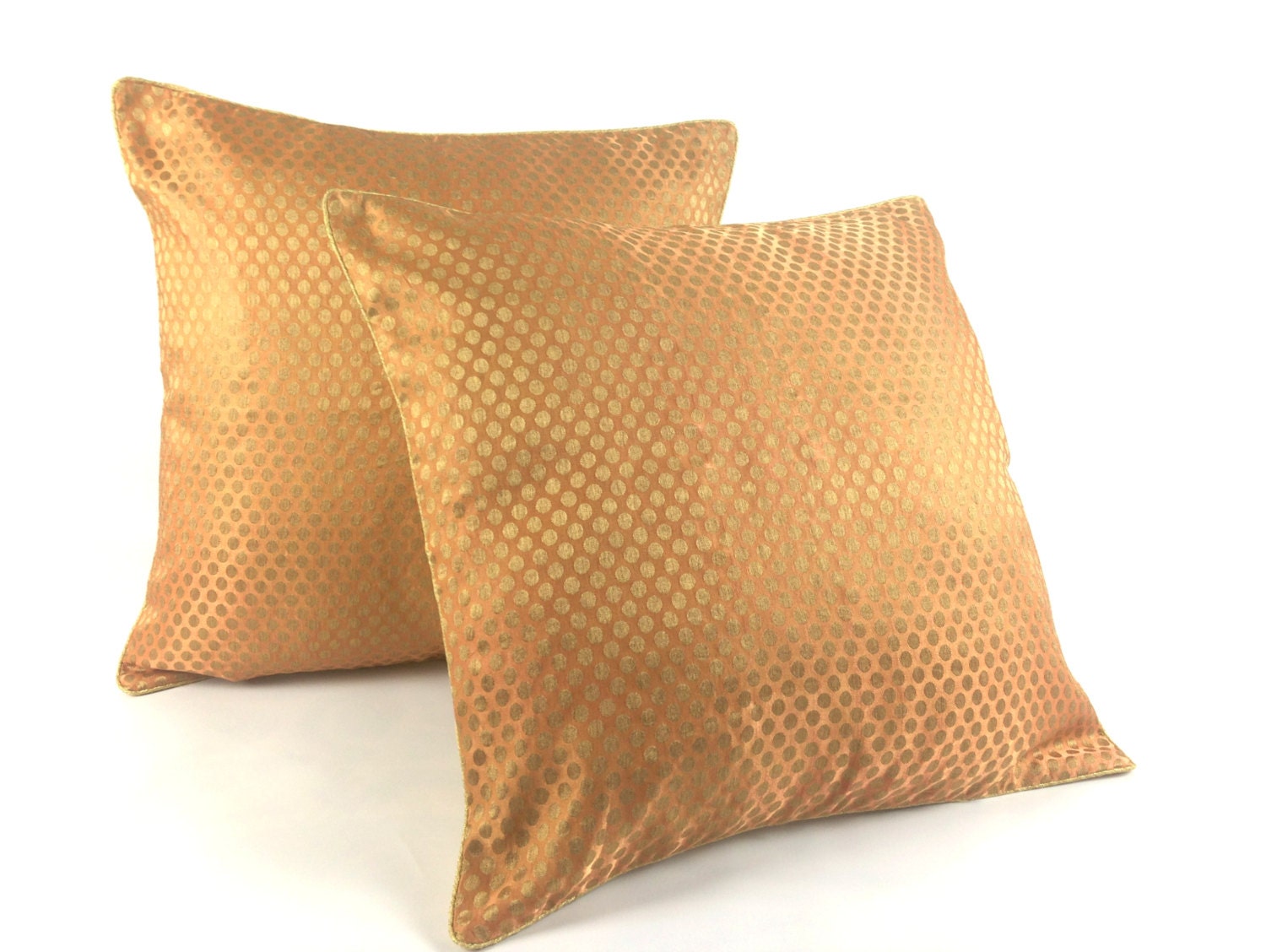 Polka Dot Sparkle Pillow Cover Metallic Gold Cushion Cover Etsy