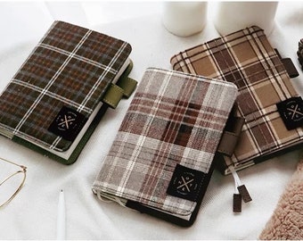 A5, A6 Plaid Hobonichi | Midori | AME | Moleskine | Stalogy planner Cover