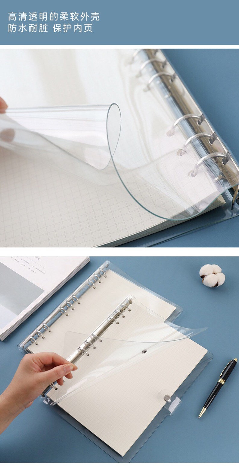 B5 Planner Transparent Planner Binder Refillable Planner Etsy UK