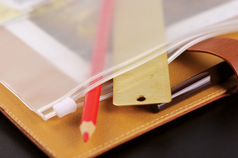 A5 / Personal / A7 Filofax PVC Zipper Pouch With Hole for Etsy UK