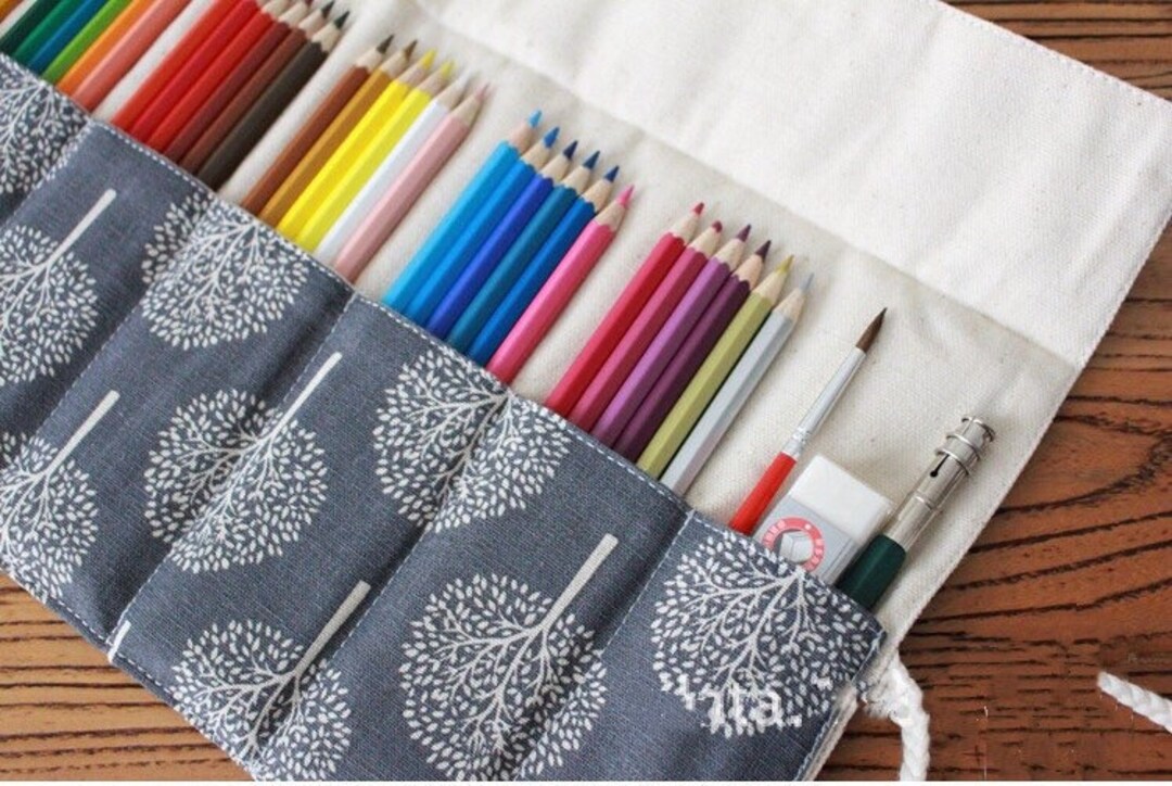 36/48/72 Slots Canvas Roll up Pencil Case Wonderful Birthday Etsy