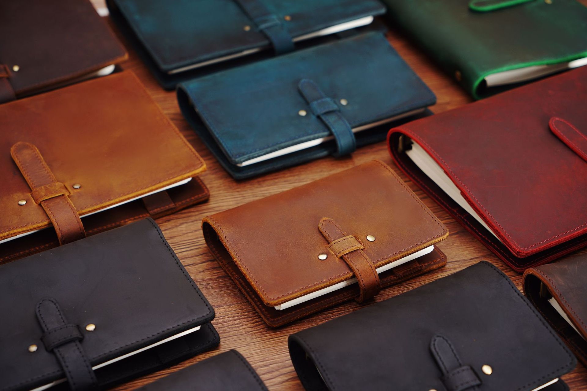 leather business planner