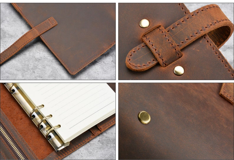 A5/ Personal Genuine Leather Planner Refillable Leather Etsy