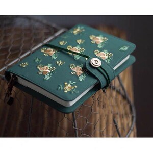 Personal | A5 Refilled Goodnotes Green Planner | 6-Ring Binder | Amazing Journals notebook | Deserve to have |  Be Worth Birthday Gift