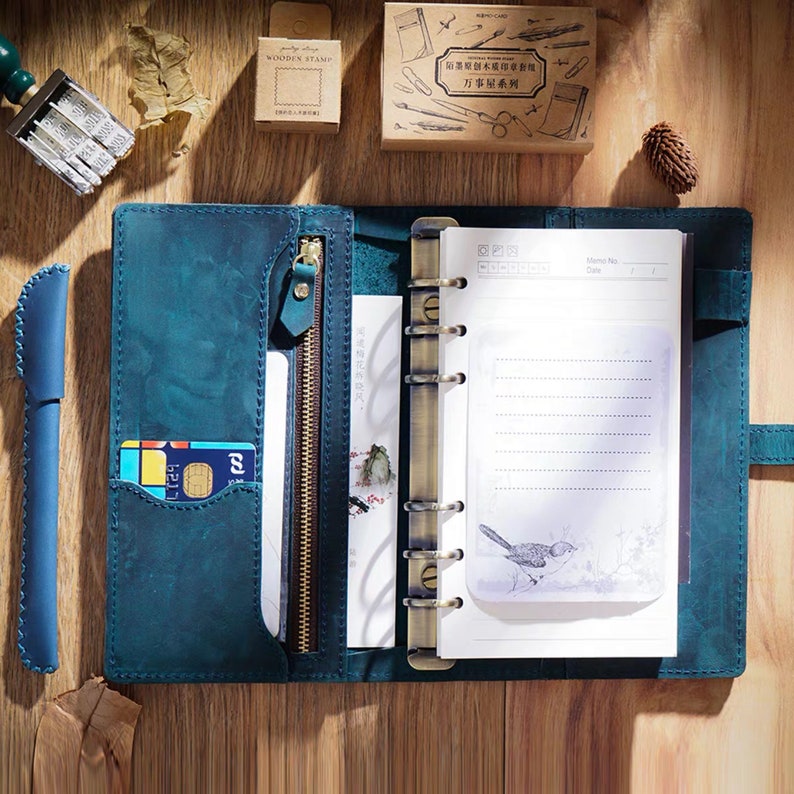 A5/ Personal Genuine Leather Planner Refillable Leather Etsy