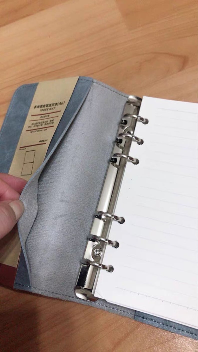 A5 Personal A7 PU Planner 6 Ring Binder Refillable Etsy