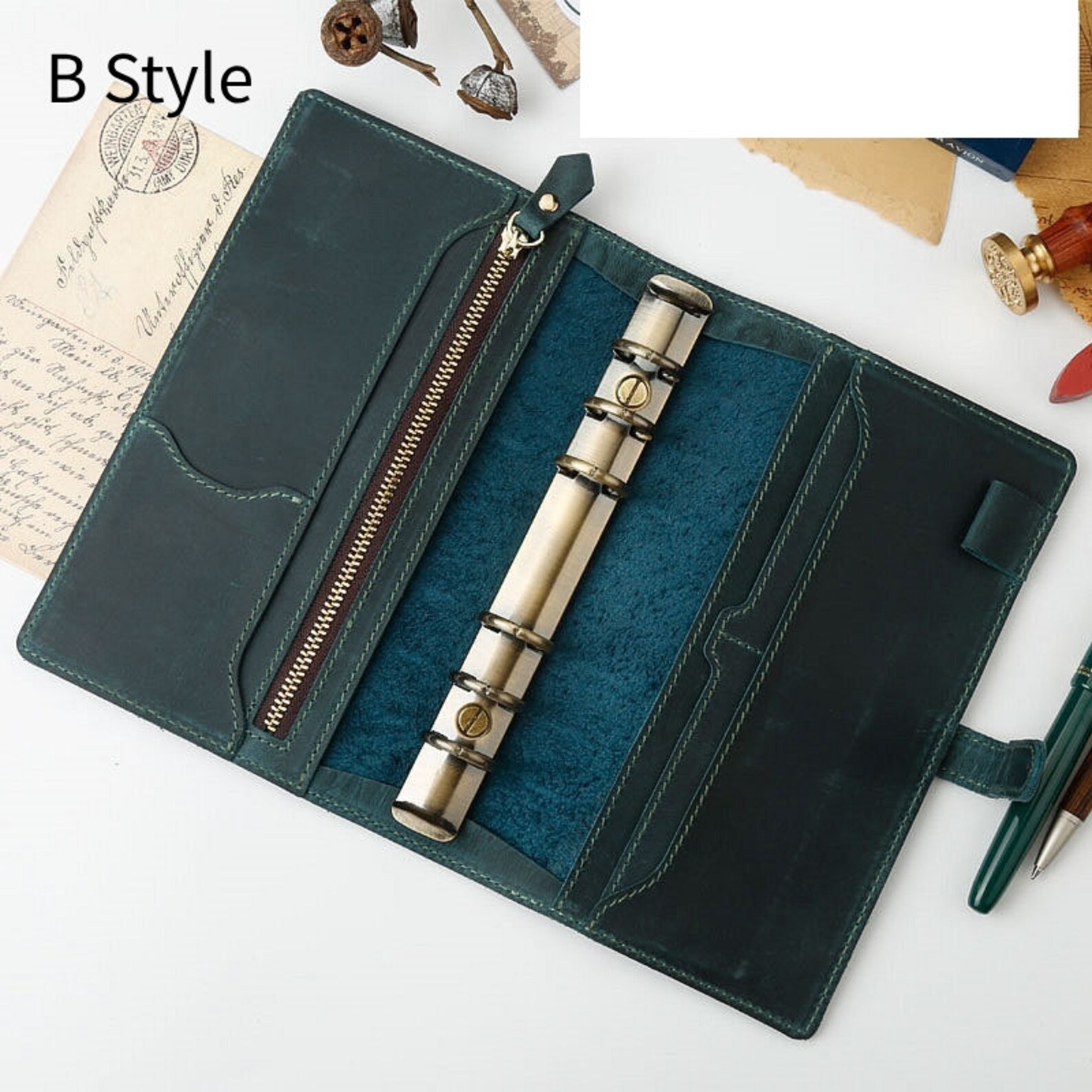 A5 / Personal / A7 Genuine Leather Planner Refillable Etsy