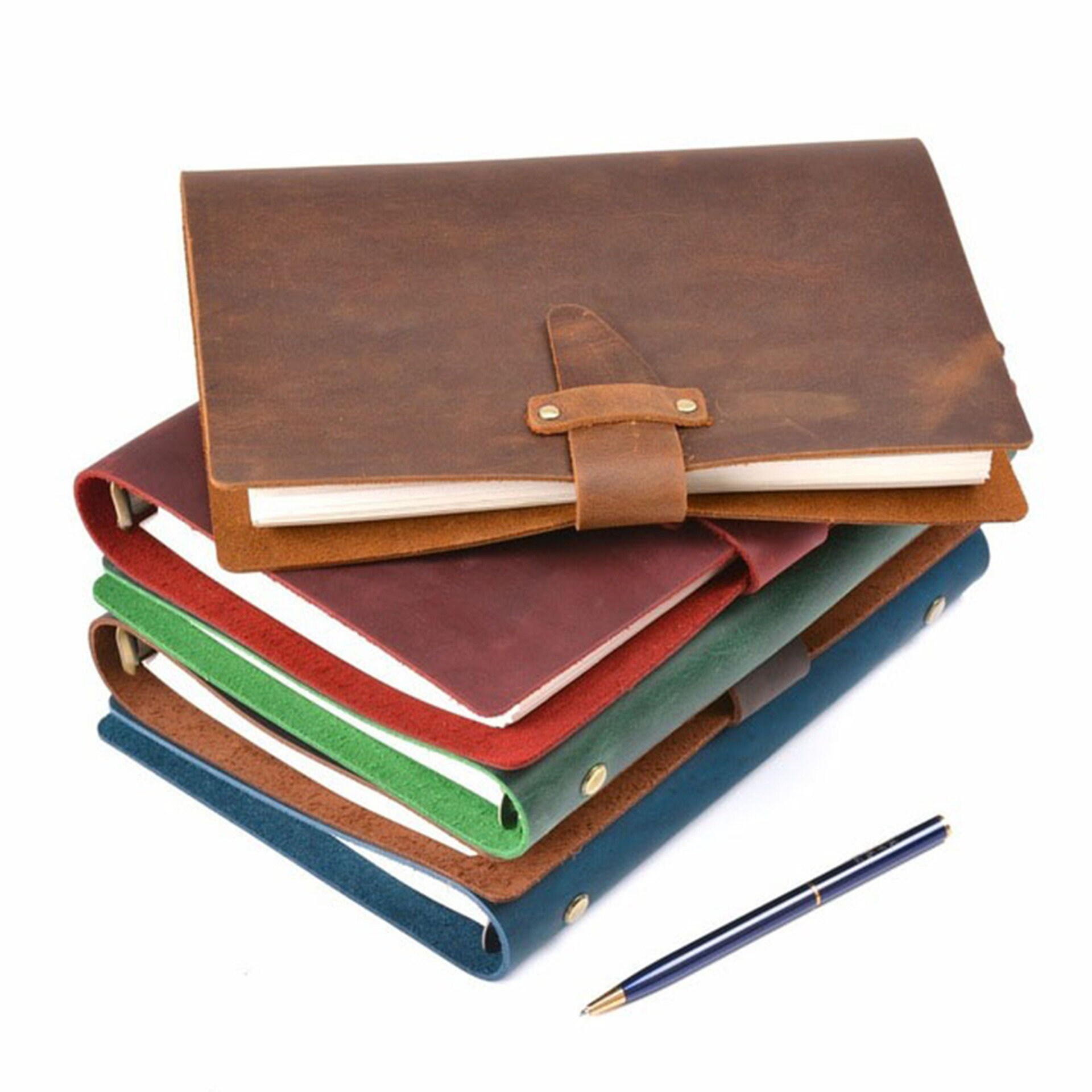 Personalized Genuine Leather Planner Refillable Leather Etsy
