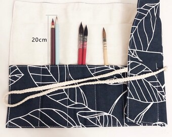 36/48/72 Pockets Canvas Roll Up Pencil Case | Pen Storage Pouch | Painting | Makeup Brush Holder | Craft Tool | Wonderful Birthday Gift