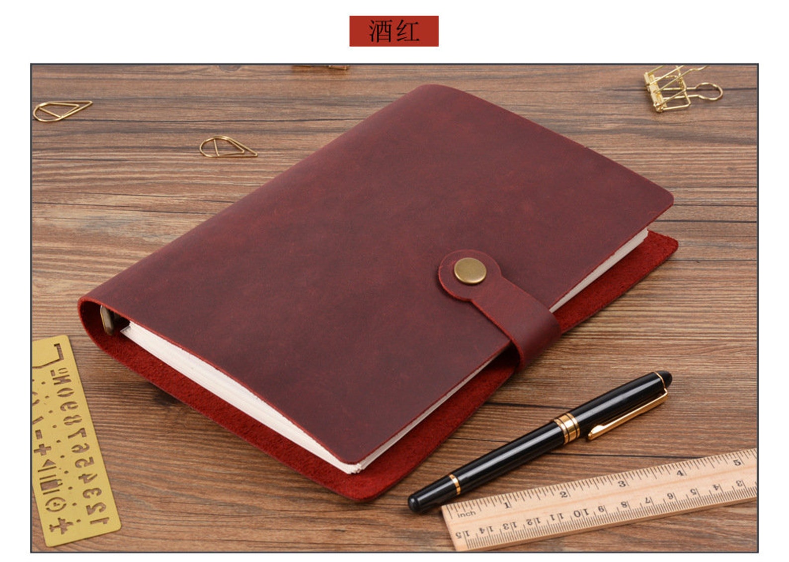 A5 Genuine Leather Planner Refillable Leather Planner 6 ring Etsy