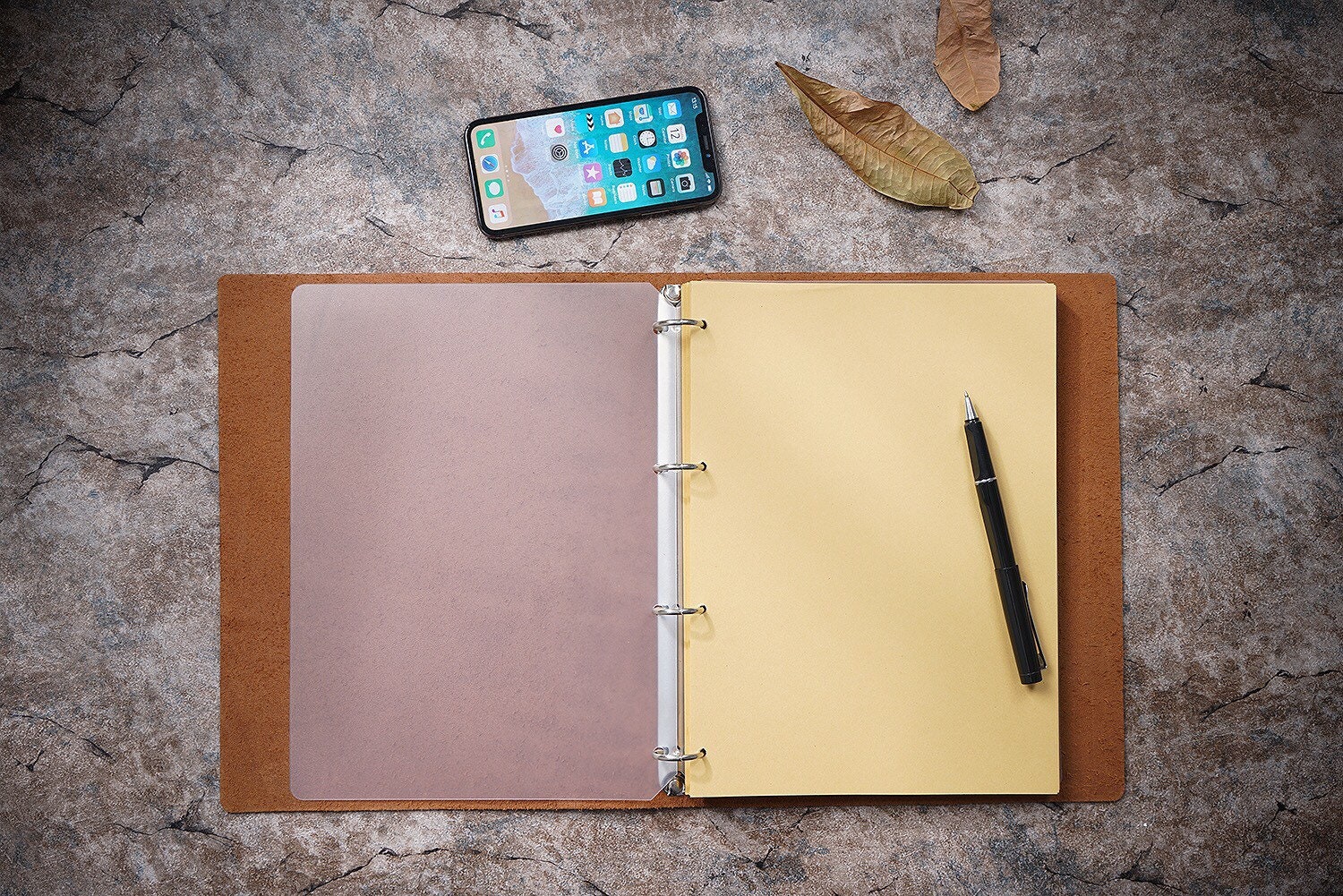 A4 Genuine Leather Planner Refillable Leather Planner 4 Ring Etsy