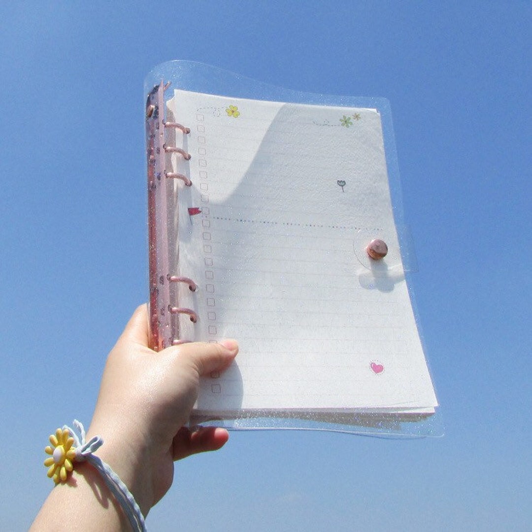 Personal A5 Transparent Refillable Planner 6-rings Binder Cover Deserve ...