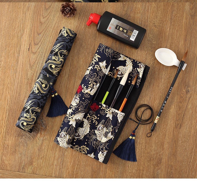 Sakura Japanese Roll Up Pencil Case sewing pattern (2 sizes) - Sew