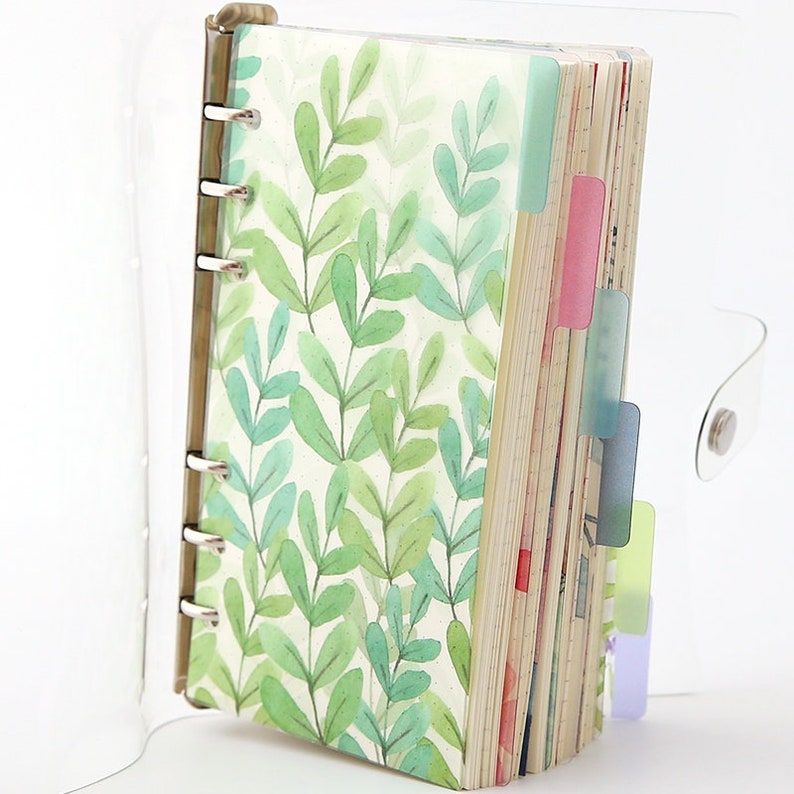 160pages PVC Planner Transparent Planner Binder 6 Ring Etsy