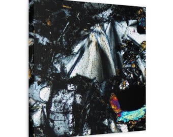 Canvas Natrolite Mineral Print – Geology Wall Art – Geologist Gift/Rockhound Gift - Geology Prints