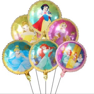 Disney Princess Snow White, Belle, Cinderella, Ariel Foil Mylar Balloon - 18”